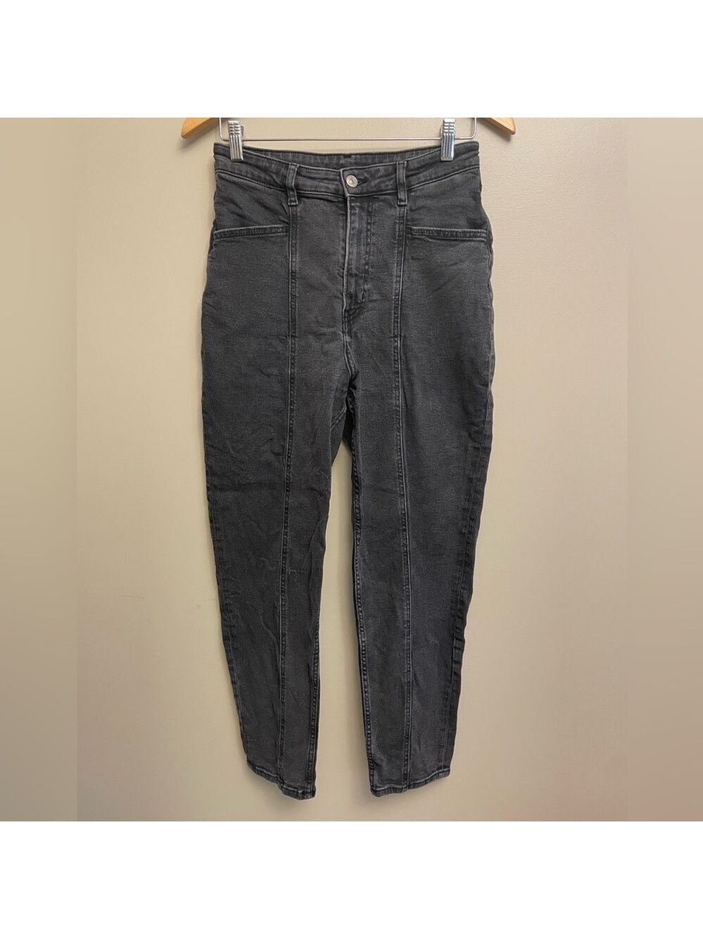 H&M Divided Jeans Black Size 6 Straight Leg